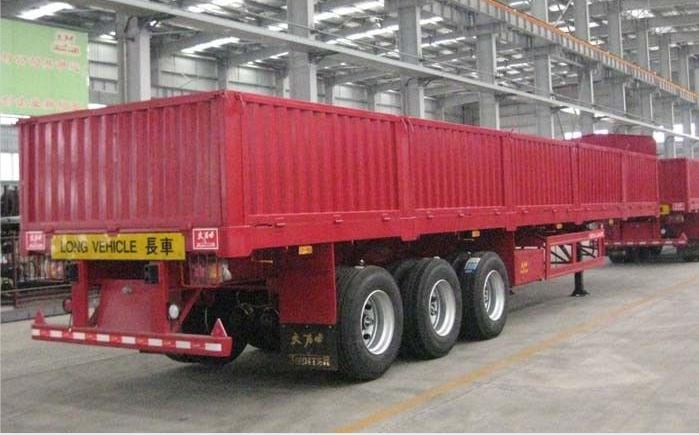 Flatbed Trailer With Side Wall From China