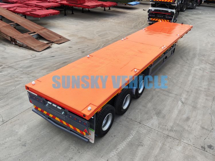 A 3-axle flatbed trailer was exported to Zimbabwe
