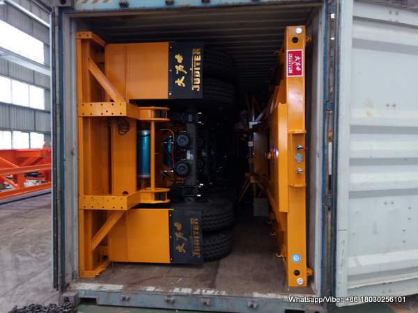 40FT FLAT BED TRAILER DELIVER TO GABON VIA CONTAINER
