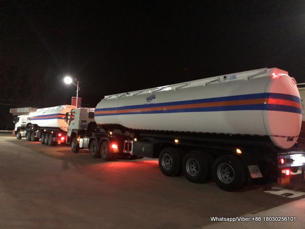 New 40000 liters fuel tanker trailer deliver to Africa