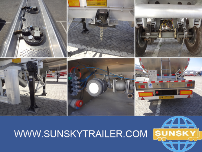 42000 liters fuel tanker trailer