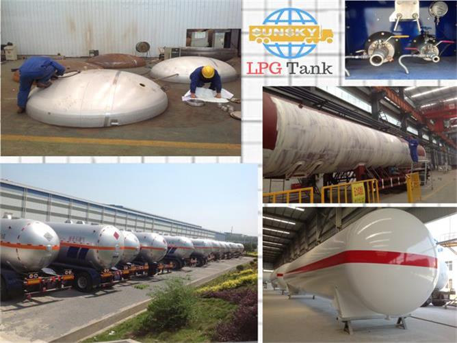 45 CBM 2 axles LPG Tanker Trailer