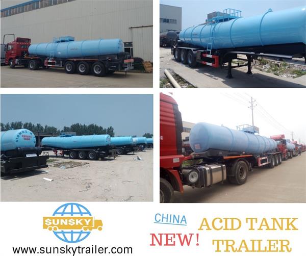 V shape sacid tanker trailers for sale