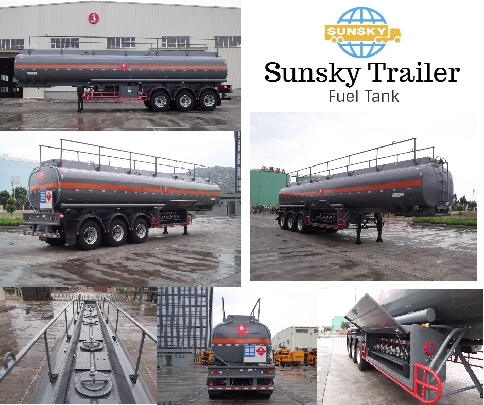 30KL Fuel Tanker Transport Semi-Trailer