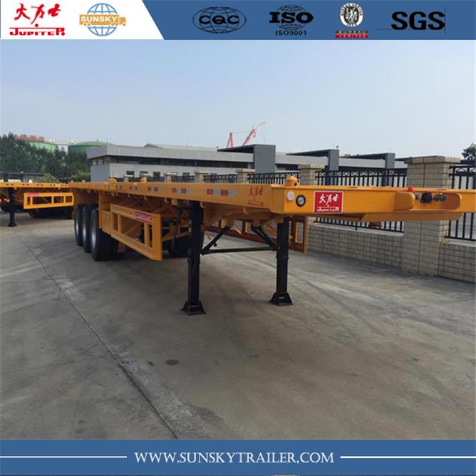 high quality flatbed semi trailer weight price