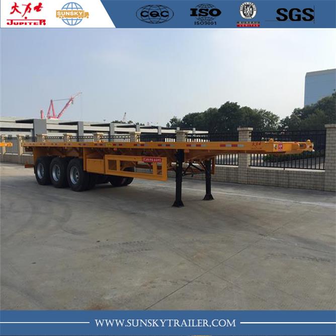 high quality flatbed semi trailer weight price