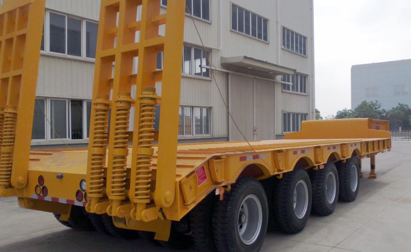 Howo low bed semi trailer