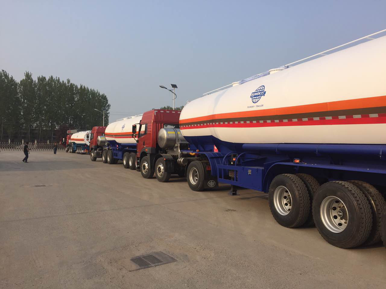 fuel tanker truck