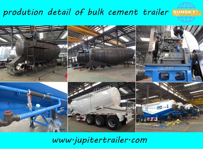aluminum bulk cement tanker trailer