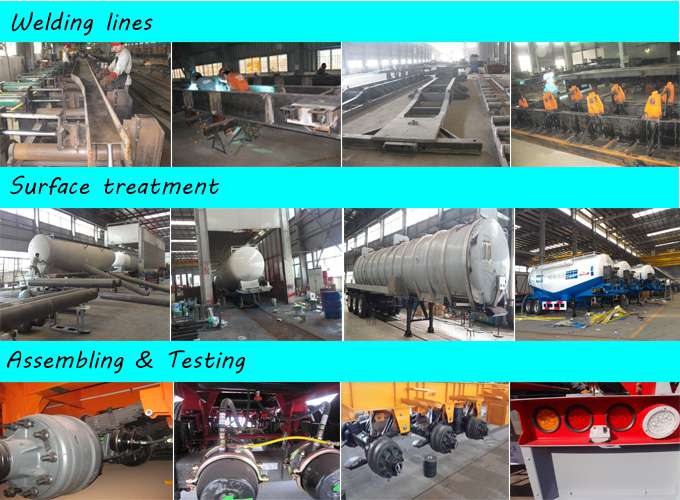 aluminum bulk cement tanker trailer