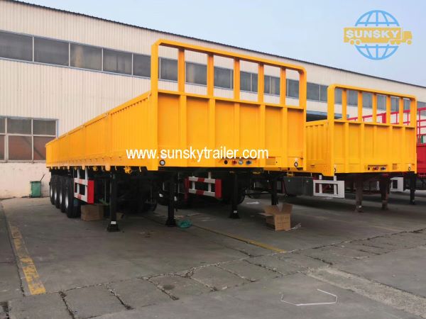 4 axle drop side trailer