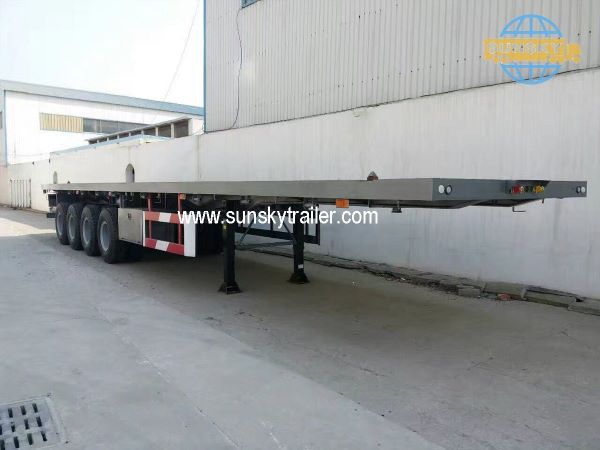 4 axle flatbed trailer