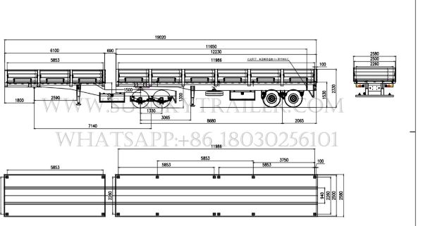 Interlink drop side trailer