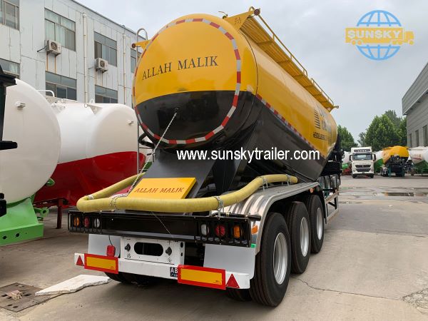 3 axle bulk cement trailer