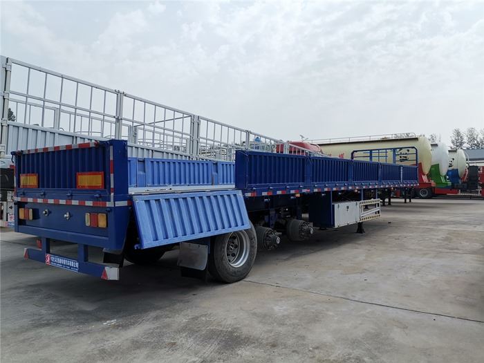 3 axle 40ft side wall flatbed trailer