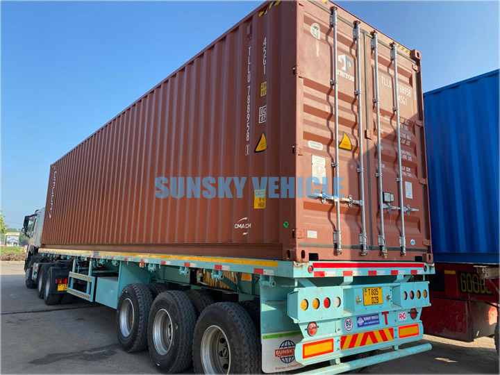 3 axle flatbed trailer