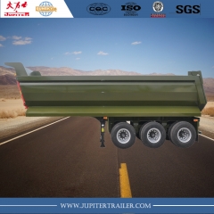 3-axle U shape tipper trailer