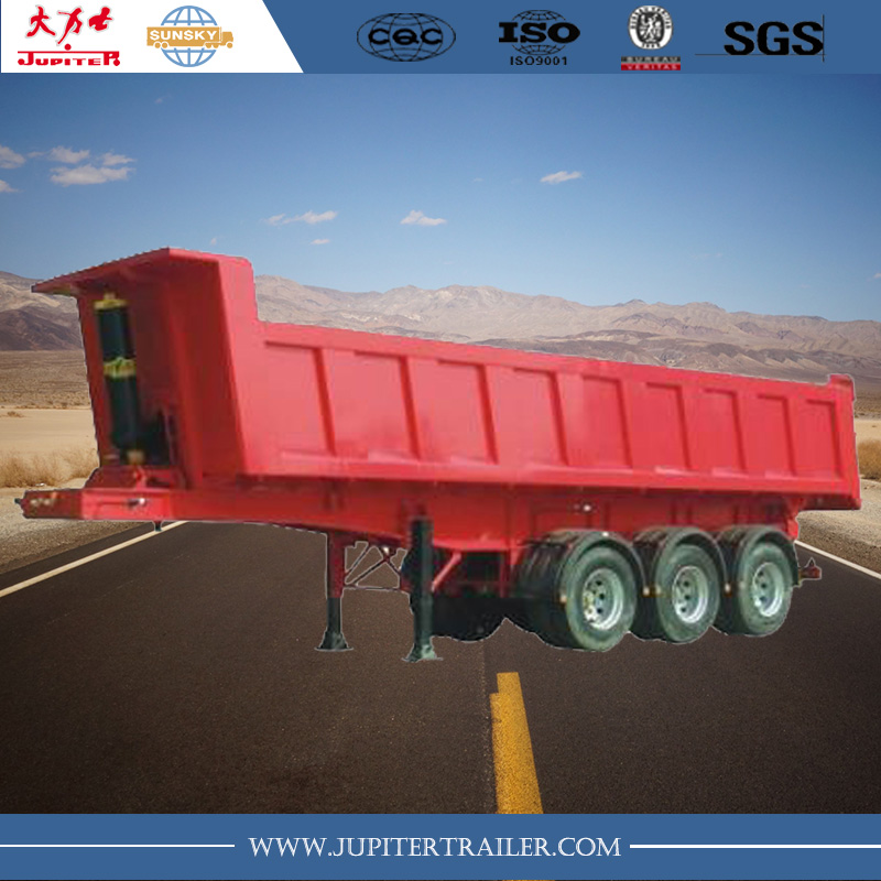 3-axle square tipper semi-trailer made in china