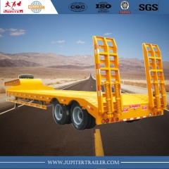 2 axle low bed semi trailer