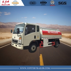 HOWO 5000 liters fuel tank truck tractor