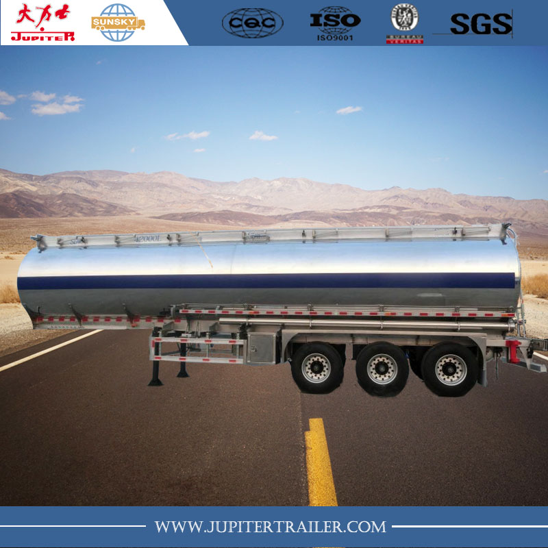 40000L three axle stainless steel tanker trailer