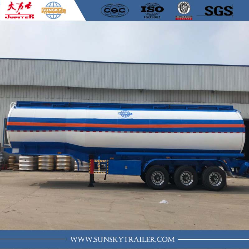 3 axles 42000 liters fuel tanker trailer with airbag suspension