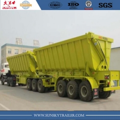 40cbm 2/3 axles interlink tipper semi-trailer