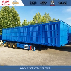 Grain transport box trailer