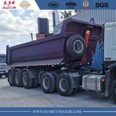 24cbm tri axle tipper trailer