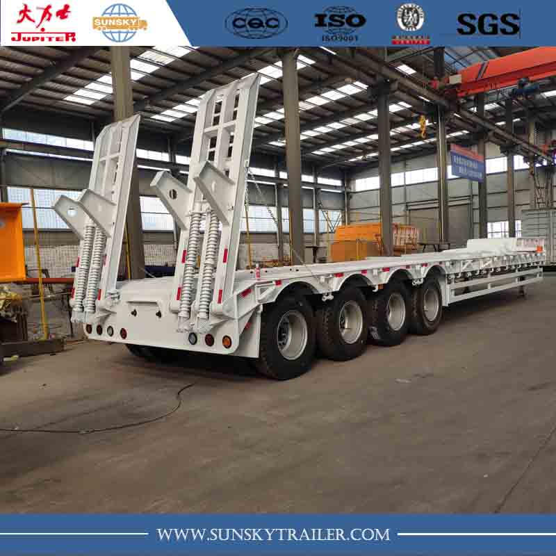 4 axle low bed trailer