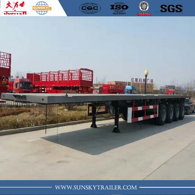 4 axle flatbed trailer