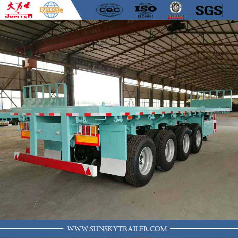 4 axle flatbed trailer