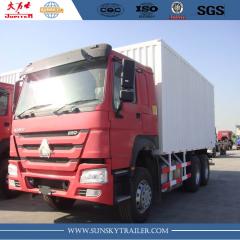 6x4 SINOTRUK HOWO 25 tons 266HP Box Van  Truck for Sale