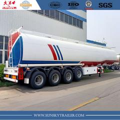 4 Axle 50CBM Oil Tank Fuel Tanker Trailer for Sale