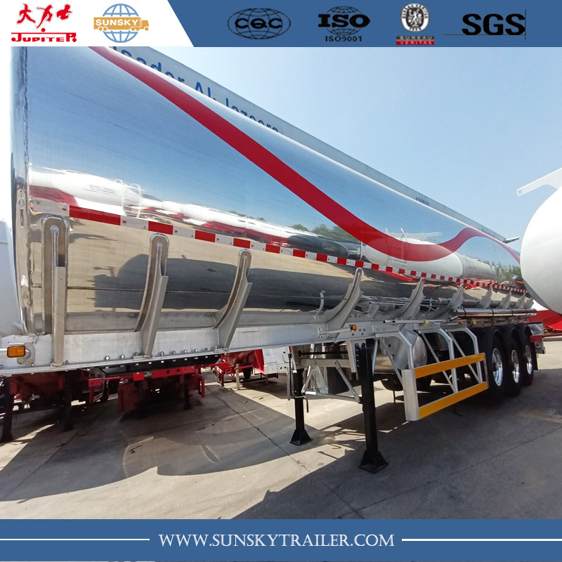 42 CBM Aluminum Alloy Fuel Tanker Trailer manufacturer