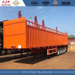 4 Axle High Side Fence Cargo Trailer customized