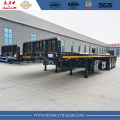 3 axles flatbed trailer