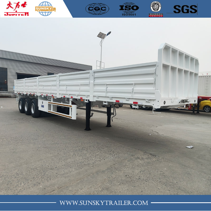 3 axles flatbed trailer