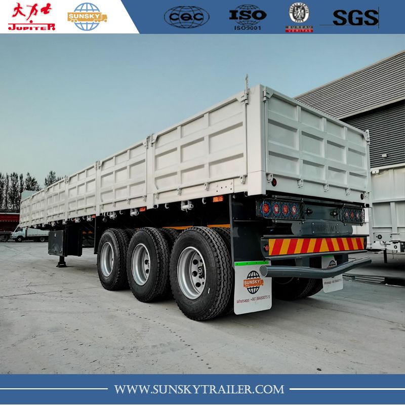 3 axles flatbed trailer