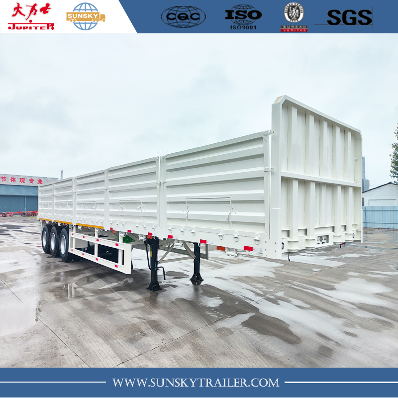 3 axles flatbed trailer