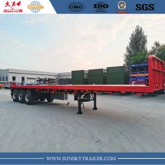 3 axles flatbed trailer