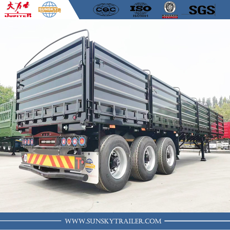 Tri axle Dropside semi trailer