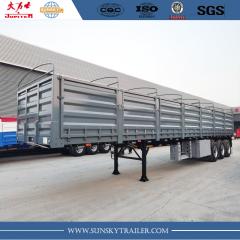 dropside wall 40T flatbed semi trailer