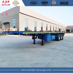 3 axles flatbed trailer