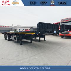 3 axles flatbed trailer