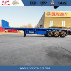 3 axles flatbed trailer