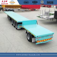 3 axles flatbed trailer