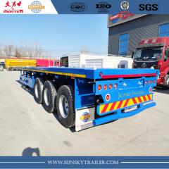 3 axles flatbed trailer