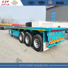 3 axles flatbed trailer