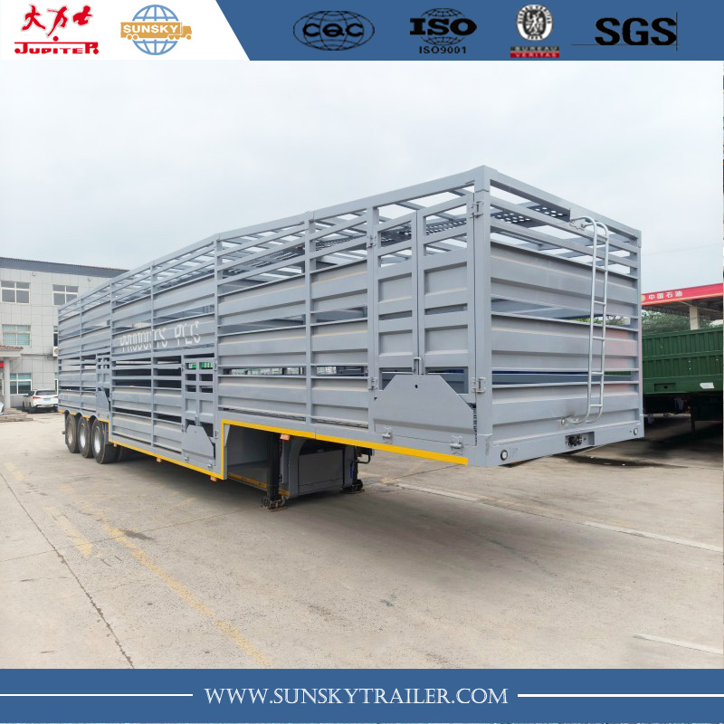 Double Deck Livestock Trailer for Sale